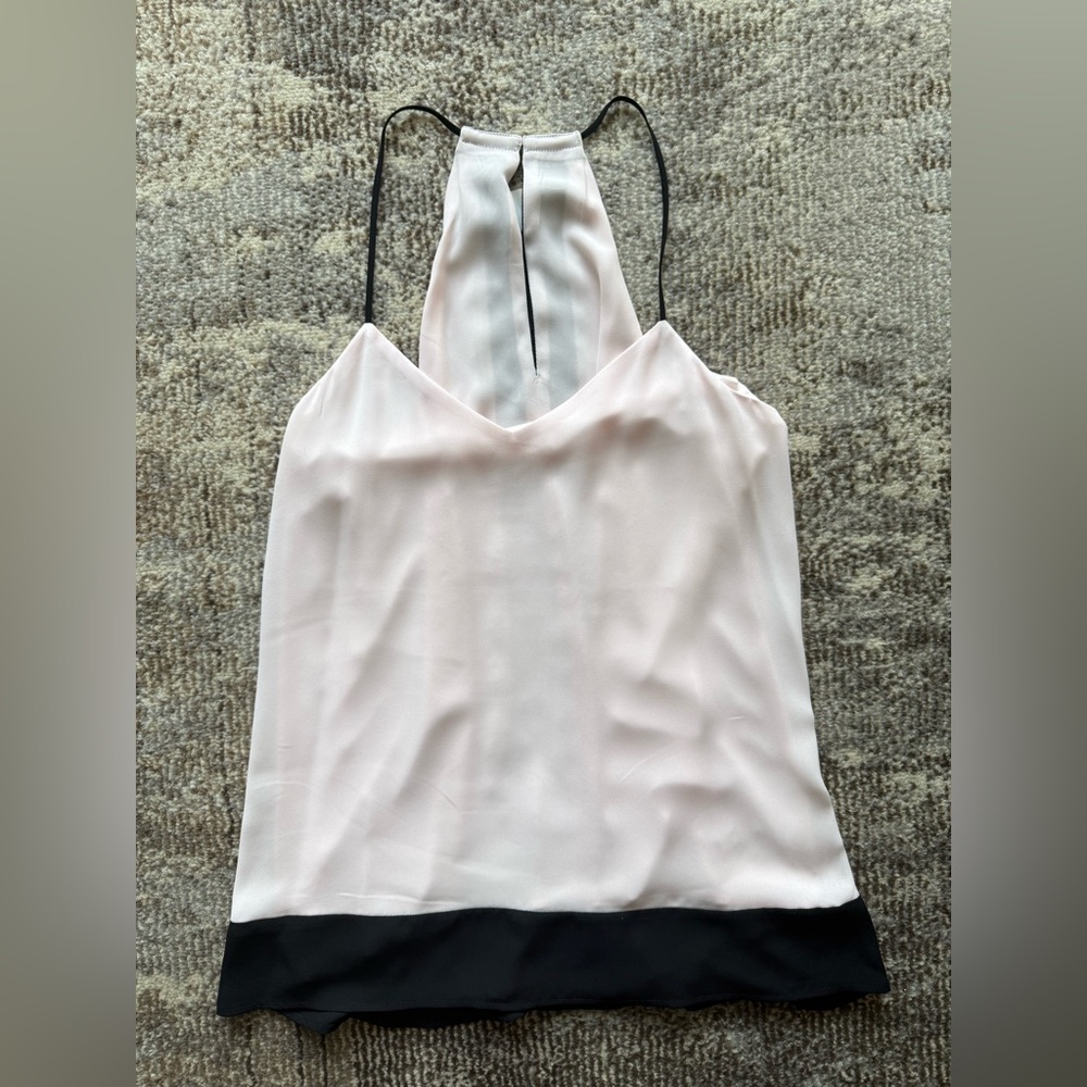 Elegant Women's Halter Top - Black and Cream